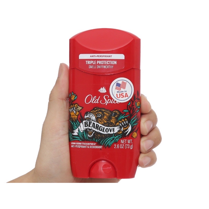 Sáp Khử Mùi Old Spice Pure Sport 85g / Bearglove 75g