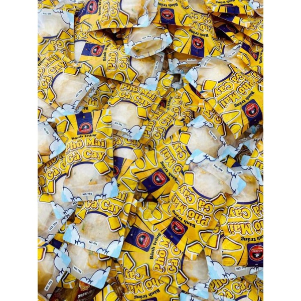 Bánh tráng phô mai gà cay Mỹ Dung siêu ngon trọng lượng 70gram.