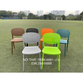 Ghế nhựa đúc hol sankyo ( màu sắc ib shop )
