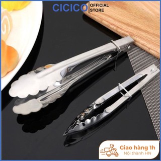 Kẹp gắp đá, gắp đồ nướng, kẹp đồ ăn inox K187.