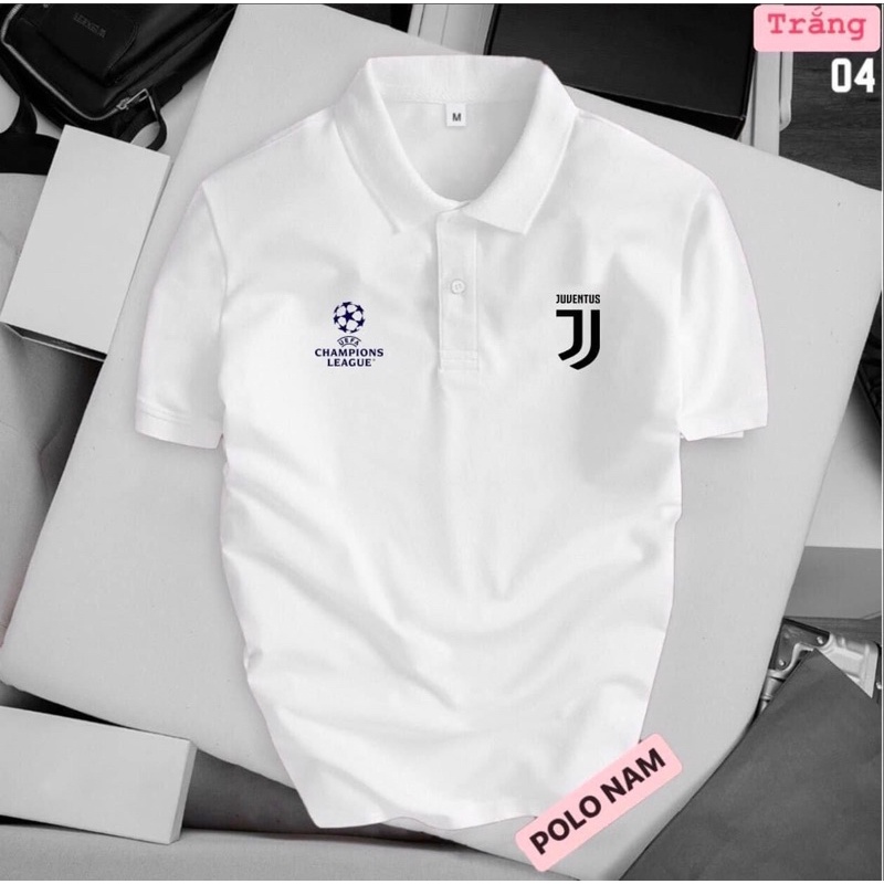 Áo thun polo Juventus chất cá sấu 4c,Áo polo các câu lạc bộ - polo 365