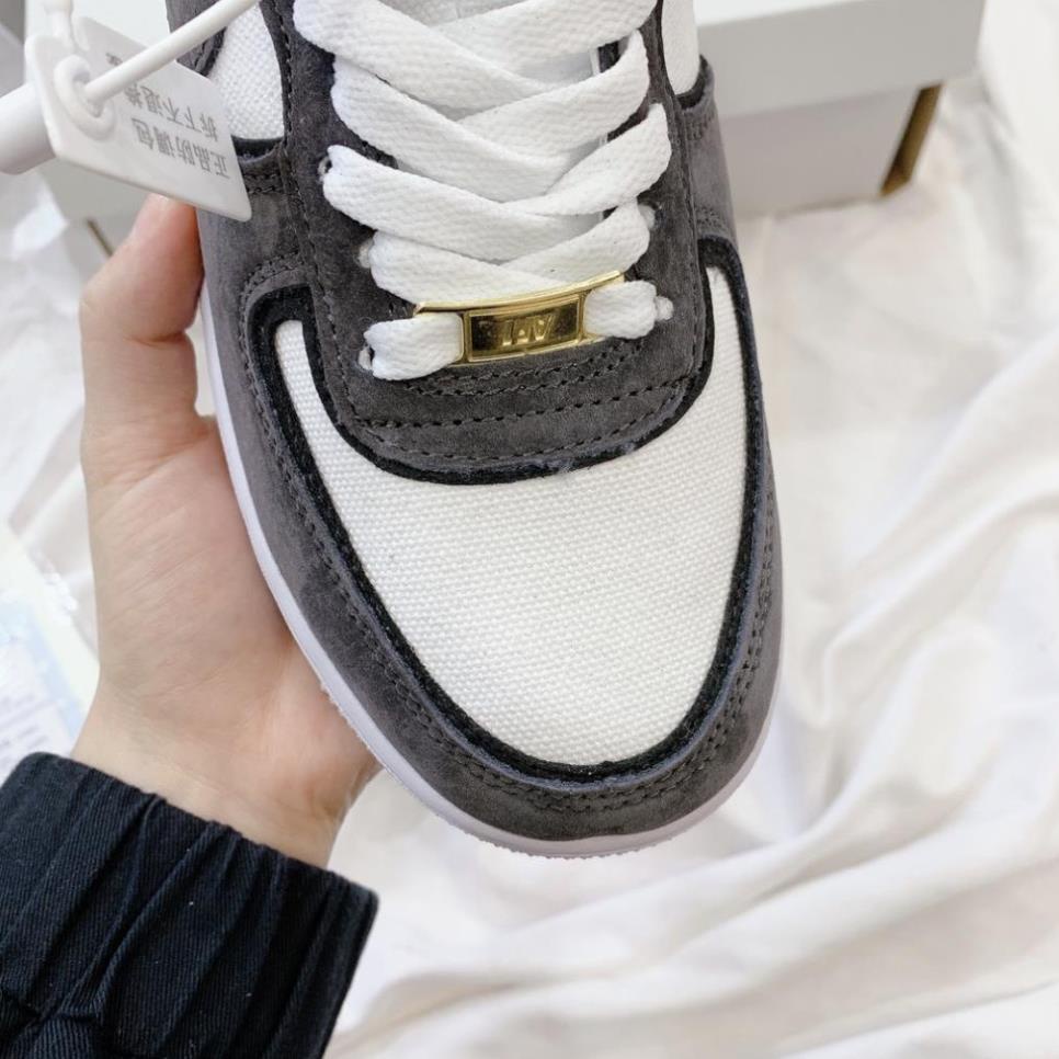 Gìay Air Force 1 Lông chuột , Af1 xám lông chuột dành cho nam nữ full bill+box siêu êm ái