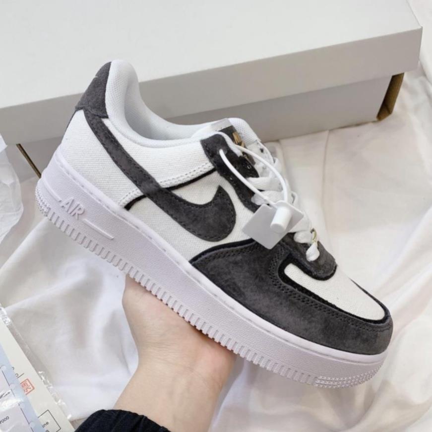 Gìay Air Force 1 Lông chuột , Af1 xám lông chuột dành cho nam nữ full bill+box siêu êm ái