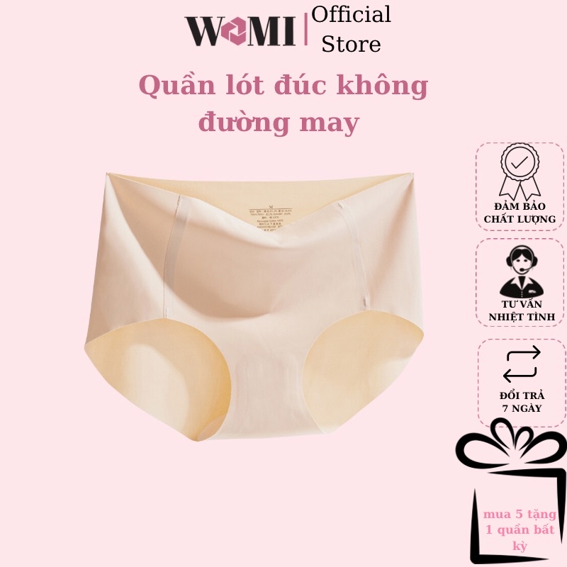 HÀNG LOẠI 1- Quần lót nữ đúc su không đường may thun lạnh cao cấp, quần lót kháng khuẩn