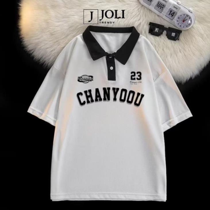 Áo polo nam nữ cổ bẻ unisex,áo thun cổ bẻ đi học tay lỡ nam nữ form rộng CHANYOOU