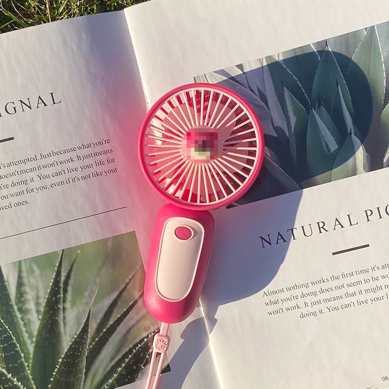 Quạt Tích Điện Mini Cầm Tay Có Dây Treo Siêu Mát Giá Rẻ