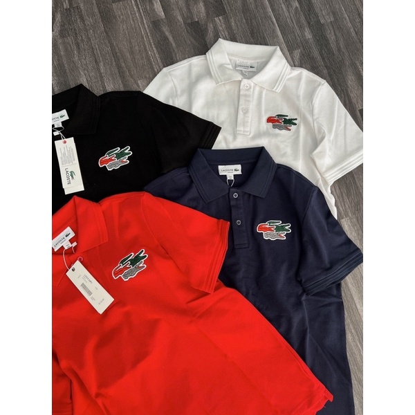 Áo Polo L.a.c.o.s.t.e Hình Thêu 3 cá Hàng Xuất Dư
