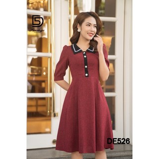 Fivedays - Đầm xoè dạ tech 2 lớp