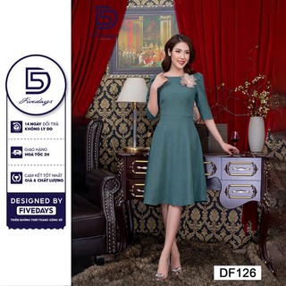 Fivedays - Đầm xoè cổ thuyền