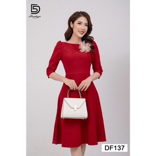 Fivedays - Đầm xoè cổ thuyền