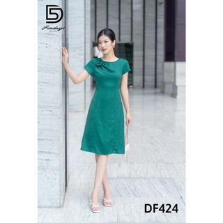 Đầm dáng A cuốn lụa lạnh FIVEDAYS