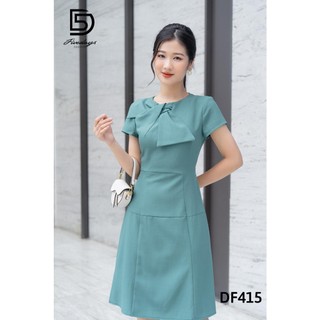 Đầm xoè nơ cổ FIVEDAYS