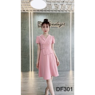 Fivedays - Đầm cổ ve lượn