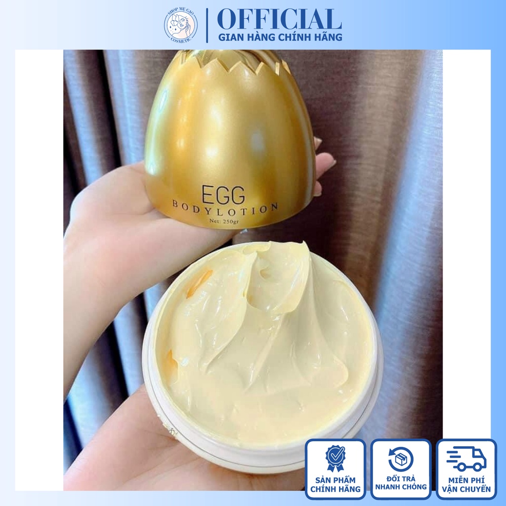 Kem Body Trứng Vàng Queenie Skin Giúp Da Trắng Sáng, Cấp Ẩm Tốt Cho Da, Ngăn Ngừa Lão Hóa, Se Khít Lỗ Chân Lông | BigBuy360 - bigbuy360.vn