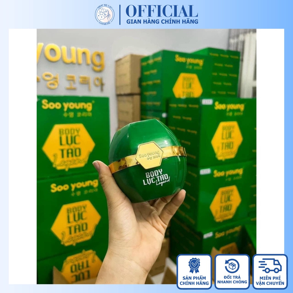 Kem Body Lục Tảo Soo Young Dưỡng Trắng Sáng Da, Mùi Hương Nước Da Dễ Chịu, Giúp Săn Chắc Da, Thấm Hút, Không Bết Rít | BigBuy360 - bigbuy360.vn