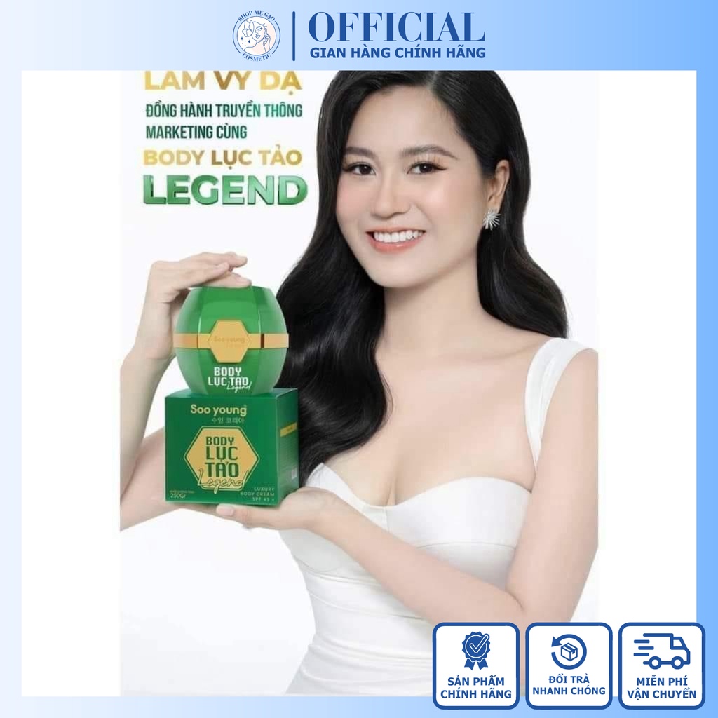 Kem Body Lục Tảo Soo Young Dưỡng Trắng Sáng Da, Mùi Hương Nước Da Dễ Chịu, Giúp Săn Chắc Da, Thấm Hút, Không Bết Rít | BigBuy360 - bigbuy360.vn