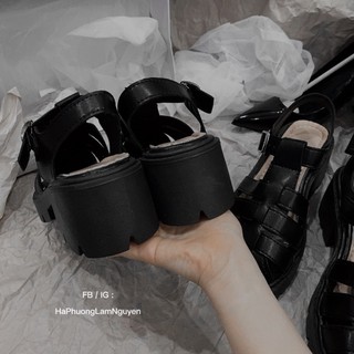 [Ảnh thật shop chụp] Giày sandal độn đế