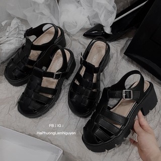[Ảnh thật shop chụp] Giày sandal độn đế