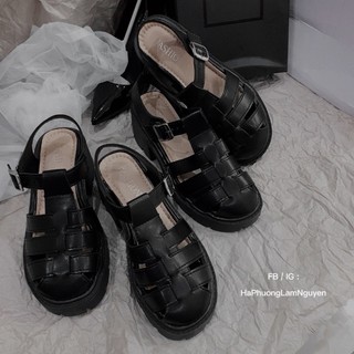 [Ảnh thật shop chụp] Giày sandal độn đế