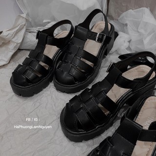 [Ảnh thật shop chụp] Giày sandal độn đế