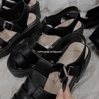 [Ảnh thật shop chụp] Giày sandal độn đế