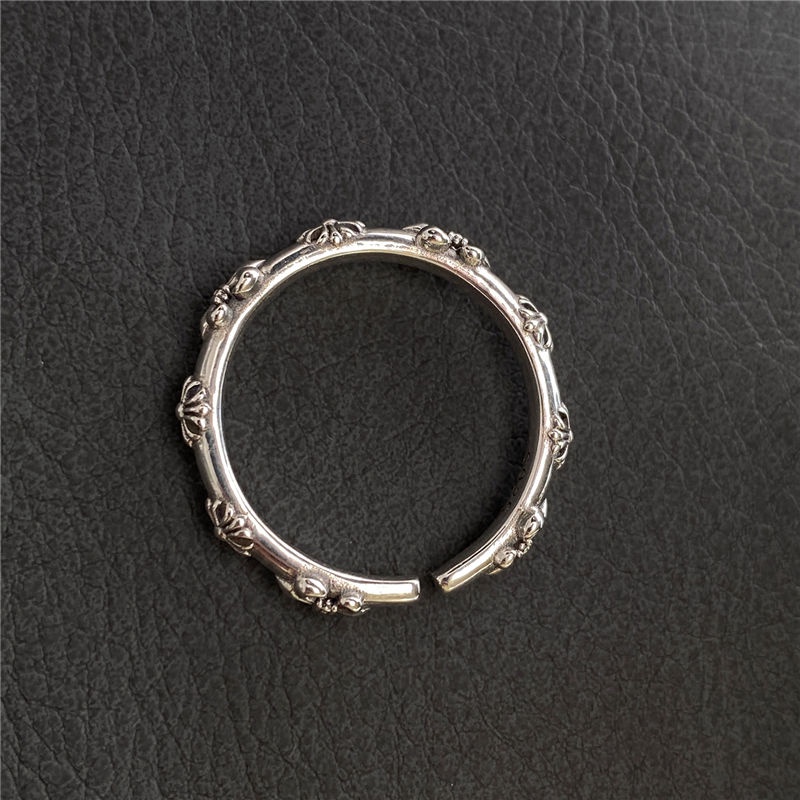 Nhẫn Hở Mạ Bạc 925 Phong Cách retro Sang Trọng Cho Nữ