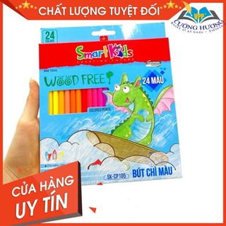 Bút chì màu smart kids 12 màu wood free cp104 / 24 màu cp105