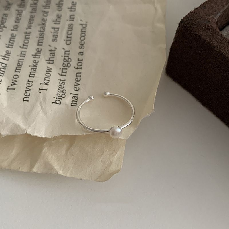 Nhẫn Hai Lớp Bằng Bạc sterling Mặt Cười Phong Cách Hàn Quốc Thiết Kế Mới 2023 Dành Cho Bạn Nữ