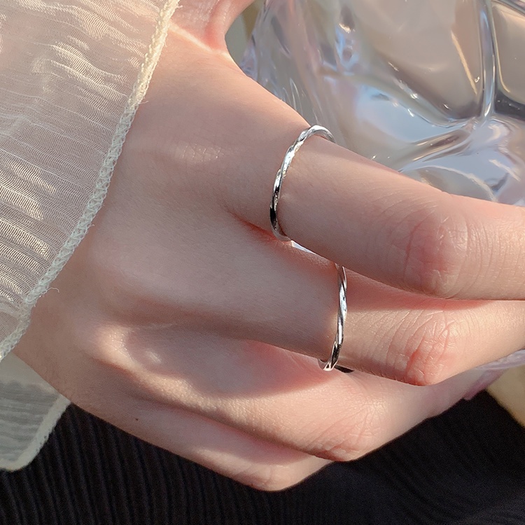 Nhẫn Hở Mạ Bạc 925 Thiết Kế Thời Trang Cao Cấp
