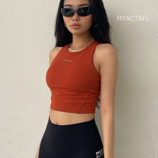 Áo ngực thể thao RYACTIVE - SUPREME SPORTBRA đỏ cam Brick