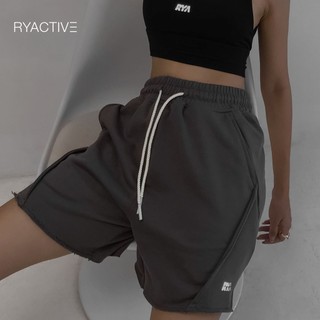Quần short thun lửng ryactive - lounge short màu xám đậm