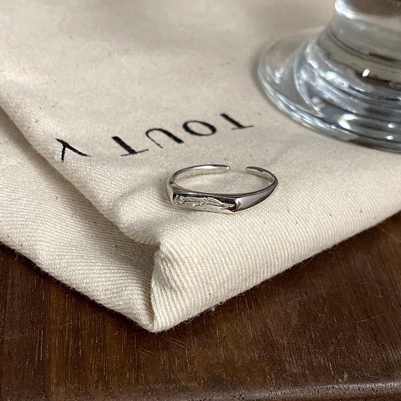 Nhẫn Hở Mạ Bạc 925 Đính Đá Hình Hoa Hồng Sang Trọng Thời Trang 2023