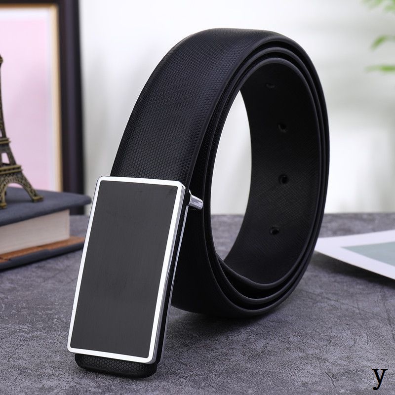 Thắt Lưng Da Bò Màu Trắng Khóa Cài Kiểu Hàn Quốc Thời Trang Cho Nam