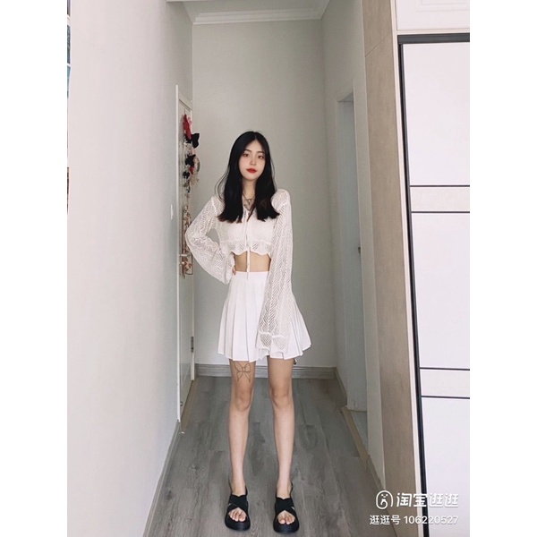 Sandal Quai Chéo Đế Cao 4cm Phong Cách Hàn Quốc M71