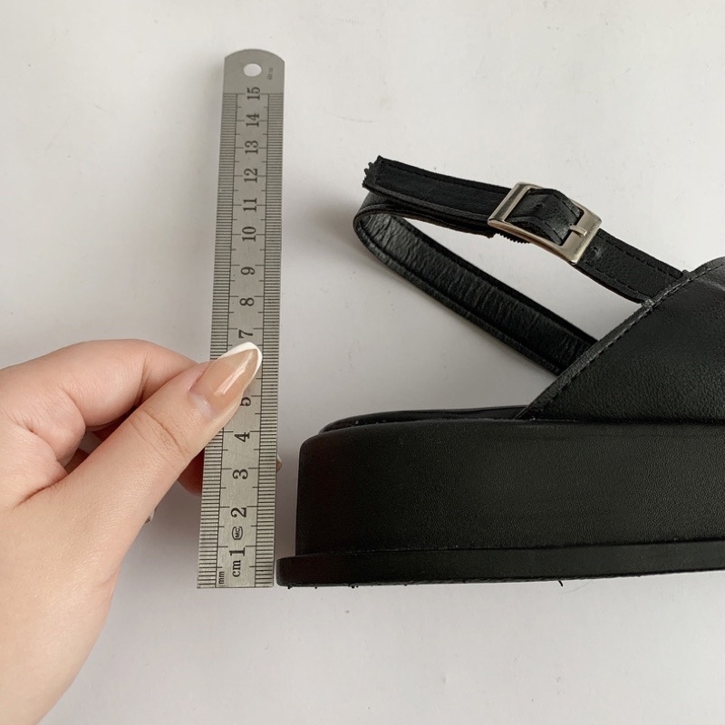 Sandal Quai Chéo Đế Cao 4cm Phong Cách Hàn Quốc M71