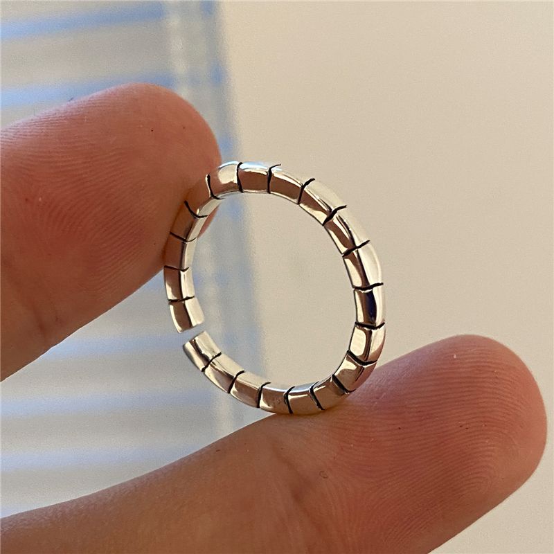 Nhẫn Mạ Bạc 925 Dáng Vuông Sang Trọng Thời Trang Cho Nữ