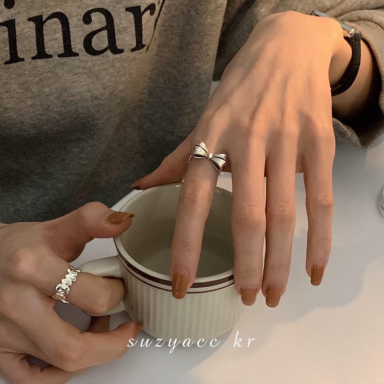 Nhẫn Hở Mạ Bạc 925 Thời Trang Cá Tính Cho Nữ 2022