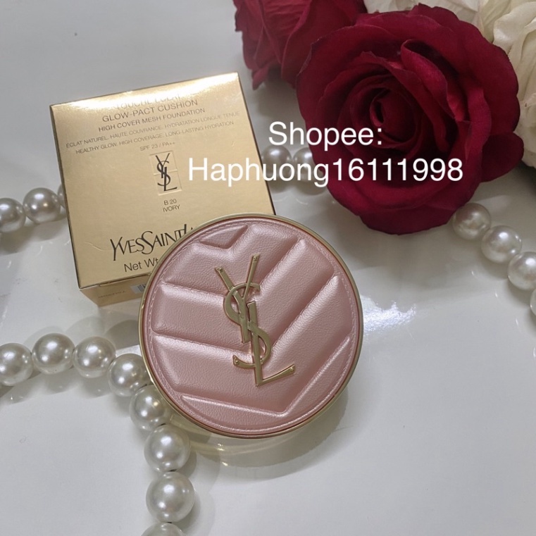 Xả kho Phấn nước Cushion YSL hồng tiểu thư 12g