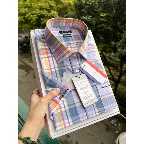 Áo Sơ mi ngắn tay Nam Regular, vạt Ngang Pie.rre Cardin được mong chờ nhất năm