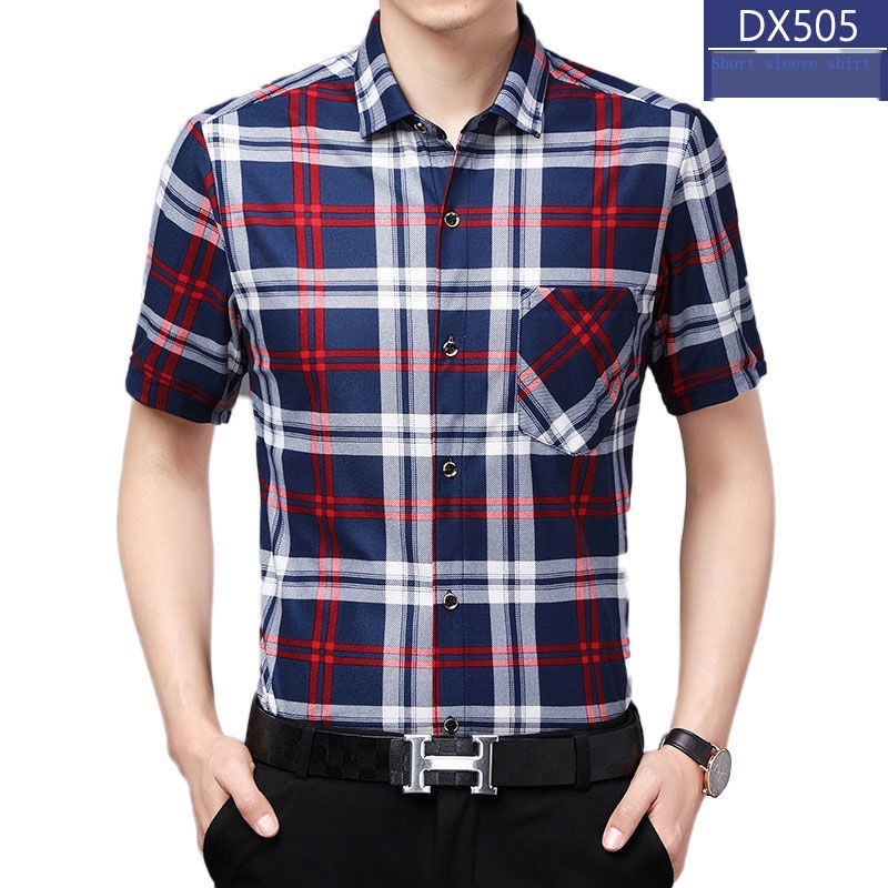 Hàng Có Sẵn!!] Áo Sơ Mi Tay Ngắn Thời Trang Dành Cho Nam