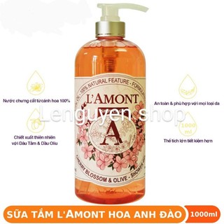 Sữa tắm l'amont en provence anh đào 1000ml