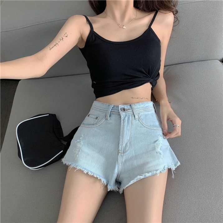 Quần short jean nữ lưng cao King168, quần short nữ thời thượng YT01 A0532 | BigBuy360 - bigbuy360.vn