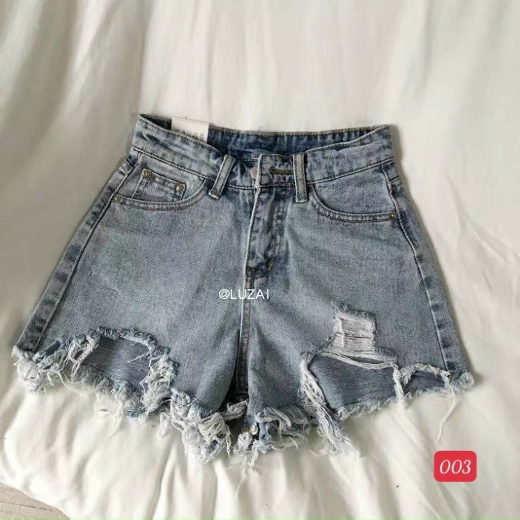 Quần short jean nữ lưng cao King168, quần short nữ thời thượng QS15 A0532 | BigBuy360 - bigbuy360.vn