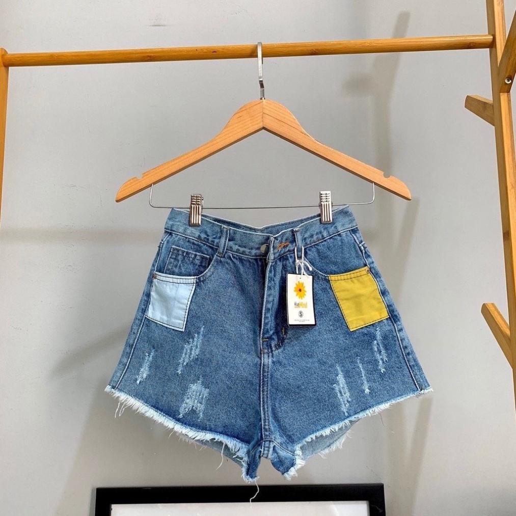 Quần short jean nữ lưng cao King168 , quần short nữ thời thượng QS35 A0532