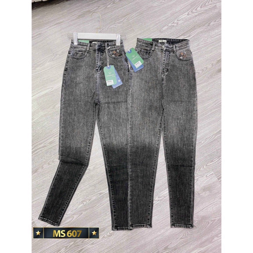 Quần jean nữ lưng cao co và giãn cao cấp, quần jeans nữ cạp cao King168 MS05 A0532 | BigBuy360 - bigbuy360.vn