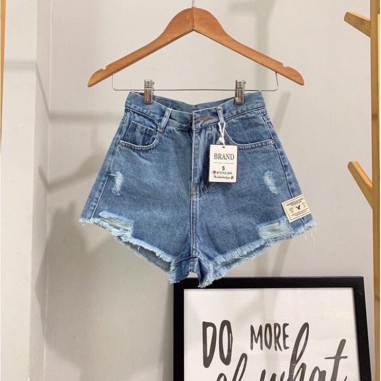 Quần short jean nữ lưng cao King168 , quần short nữ thời thượng QS32 A0532 | BigBuy360 - bigbuy360.vn