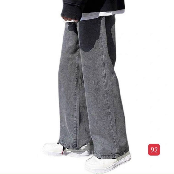 Quần baggy nam ống rộng chất jean suông rách gối, phong thái korea thời thượng King168 MS801 A0532 | BigBuy360 - bigbuy360.vn