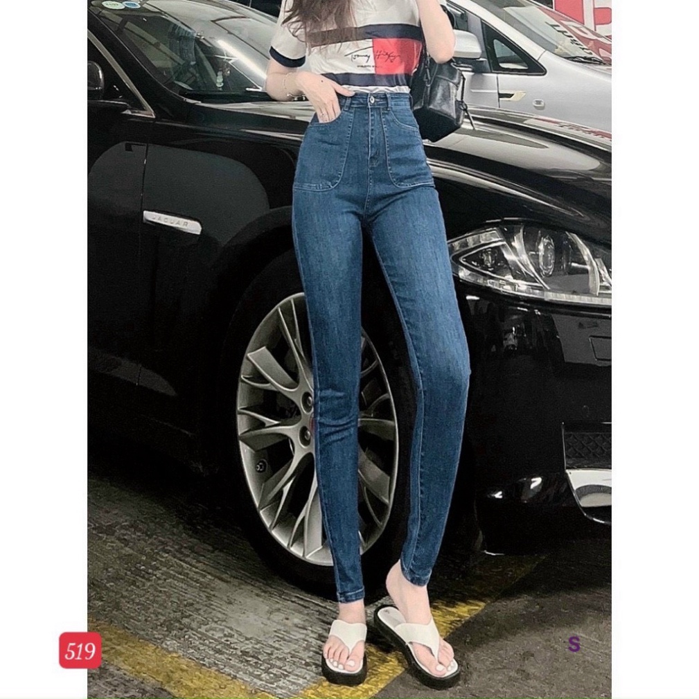 Quần jean nữ lưng cao giãn nở cao cấp, quần jeans nữ cạp cao King168 MS06 A0532 | BigBuy360 - bigbuy360.vn