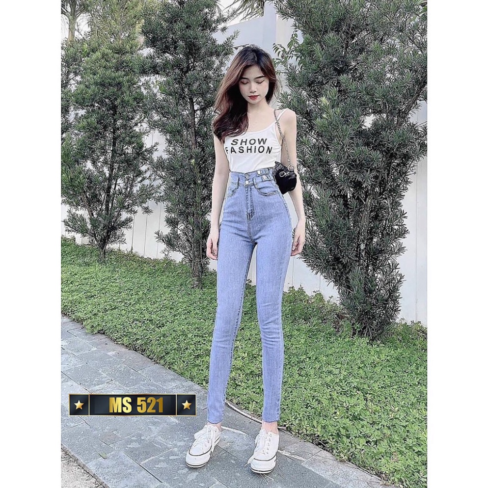 Quần jean nữ lưng cao giãn nở cao cấp, quần jeans nữ cạp cao King168 MS06 A0532 | BigBuy360 - bigbuy360.vn