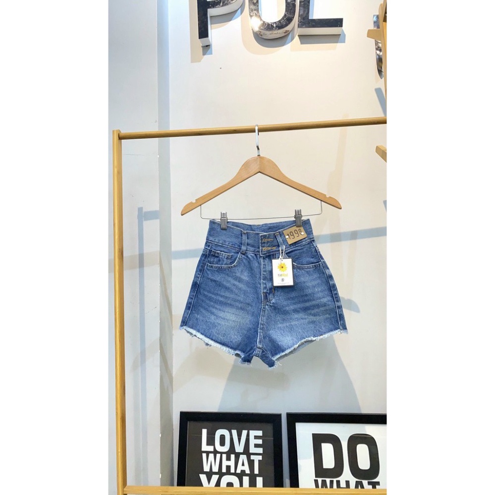 Quần short jean nữ lưng cao King168 , quần short nữ thời thượng QS09 A0532